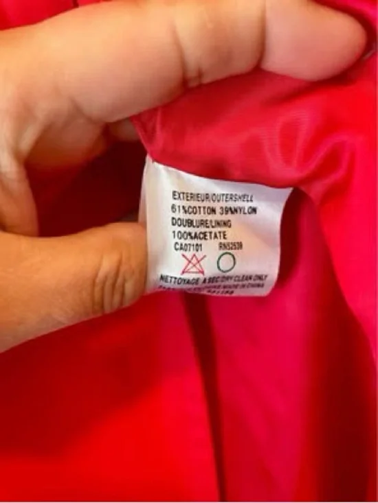 Hilary Radley Bright Red Lightweight Trench Coat - Picture 4 of 4